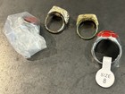  4  Superhero Premium Rings - Superman  Wonder Woman  Spiderman Scarce