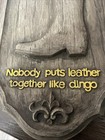 Vintage 1970s Dingo Boots Double Sided Hanging Store Display Sign Rare