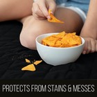 Sofa Shield Couch Slip Cover With Patented Strap  Xl  Black gray 