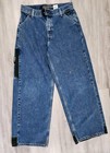 Vtg Levi   s Silvertab Style Drifter Skater Kid L 14 28x29 Wide Leg Jeans 90s Rare