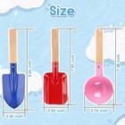 Beach Toys For Kids  6pcs 8   Kids Gardening Tools Sand Toys Set  Metal Garde   