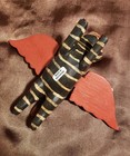 Flying Cat Hanger  cat    small    tan Stripes  Handcraft  Wood  Black  6   Bali