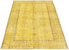 Vintage Gold Traditional 5 1  X 8 6  Hand-knotted Oriental Wool Area Rug