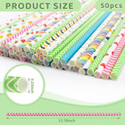 50pcs Cotton Candy Sticks Cones  13 78 Inch Random Color Candy Supplies  Paper S