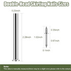 600 Pcs Double-headed Skirting Nails With 6 Sleeve Tools - Invisible Seamless Ba