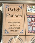 Vintage Patch Purses Mini Shoulder Bag Quilt Pattern Fabric Kit Colorz