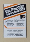1983-84 Philadelphia Flyers Hockey Pocket Schedule Nhl Gold Medal         