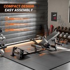 Adjustable Hip Thrust Machine 630lbs Glute Bridge Trainer With Weight Holder