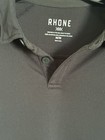 Rhone Men s Delta Pique Polo Shirt Short Sleeve Black  Medium Msrp  88