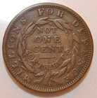 1837 Hard Times Token -not One Cent - Low 34 - Ht 49  - Lot 115