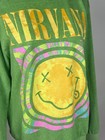 Urban Outfitters Live Nation Overdyed Nirvana Smile Sweatshirt - M  Green