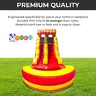 Inflatable Water Slide With Blower 15 Ft Commercial Fire Kids Splash Pool