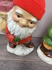 3ct Lot Vintage 1950   s Christmas 5    Gnomes Ceramic Elves  Description