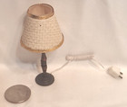 Vtg Dollhouse Miniature Working Untested Electrical Lamp Fixture Brass