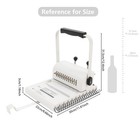 Universal Cinch Binding Machine Hole Pitch 2 1   Book Binding Kits