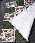 Christmas Red Truck Rag Quilt   Baby Rag Quilt   Lap Quilt Nursery Throw Blanket