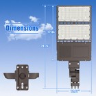 Led Parking Lot Light 320w Dusk To Dawn Outdoor Street Stadium Flood Lighting