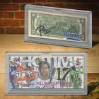 Shohei Ohtani La Diamond Dust  2 Bill Signed By Rency   Inscribed - Ltd   Of 17