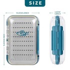 Sf Double Sided Waterproof Fly Box With Clear Lid 4 l X 6 1 w X 1 8 h 