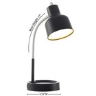 Mainstays Led Desk Lamp With Catch-all Base   Ac Outlet  Matte Black