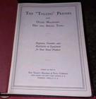 Toledo Ohio Machine   Tool Catalog Antique Presses Machinery Dies Sheet Metal