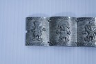 Vintage 900 Coin Silver Peruvian Tribal Panel Bracelet Cuff 
