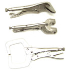 3 Pc Locking Welding Clamp Set Locking C No Pad Flat Bill 2 Prong Locking Pliers
