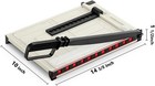 Paper Cutter Paper Trimmer With Guard 12  Cut Length Guillotine Paper Cutter