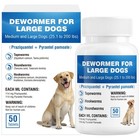 Effective Dog De-wormer Tablets - Treat Tapeworm  Roundworm   Hookworm  50 Count