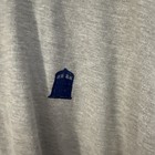 Official 2009 Doctor Who Embroidered Tardis Polo Shirt - Gray Bbc Promo