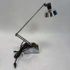 Vintage Mid Century Modern Transformer Powered Adjustable Desk Lamp Light Works 