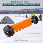 Ice Drill Auger Bit  8  Diameter Ice Fishing Auger 40  Length W  Plate Adapter