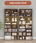 Dvd Storage Tower 16 Shelf Media Rack Adjustable Cd Bookcase Organizer