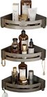 3 Tier Corner Shower Caddy Shelf Bathroom Wall Mounted Storage Rack Holder Us