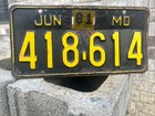 Vintage Original June 1961 Missouri License Plate Collectible Nostalgic Rustic