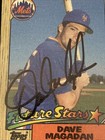 Dave Madagan - 1987 Topps  512  rc  On Card Autograph  Authentic  no Coa  Mets