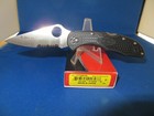 Discontinued Spyderco Knives Delica 4  Vg-10 C11fpsbkbl Thin Blue Line Knife