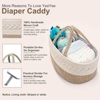 Baby Diaper Caddy Organizer  Portable Nursery Storage Basket With Changeable    