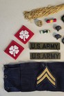Vietnam War Us Army Lot W subdued Patches  Theater-made Ribbon Bar   Cpl Armband