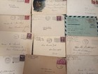 Huge Lot 21 Pieces Handwritten Vintage Letters card 1930s-1950s