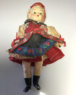Antique Celluloid Czechoslovakian Czech Doll Traditional Costume Needs Tlc 9 