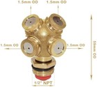 Spray Nozzle 1 2 Npt 4 Holes Garden Sprinklers Agricultural Irrigation 3pcs