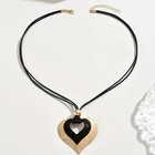 Retro Women s Heart Pendant Necklace Alloy Fashion Hip Hop Choker Chain Jewelry