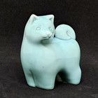 Japanese Hachiko Shiba Inu Dog Zodiac Ceramic Lucky Charm Okimono Art Decor D37