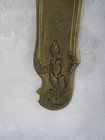 Antique Brass Art Nouveau 10  Long  By 1 5  Wide Door Plate  Excellent 