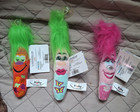 Rare Kooky Plush Bean Bag Collectibe Pen Toy -lot Of 3 - New W tags 8  