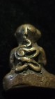 Thai Amulet Phra Pidta Brass Size 3 Cm  Talisman  Old  Authentic  Rare  Luck 
