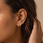 Maxcate Small Gold Hoop Earrings For Women Sensitive Small  01-4 Pair