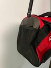 Nike Mens Womens Duffel Gym Bag White Logo Swoosh In Red   Black Hand   Shoulder