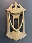 Antique Brass Victorian Speakeasy Door Knocker   Peep Door Architectural Salvage